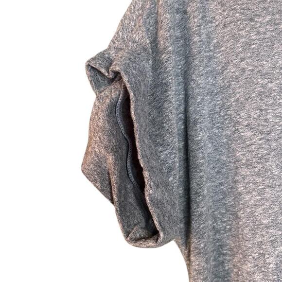 Kenneth Cole Asymmetric Short Sleeve High/Low Grey Slouchy T-shirt - Picture 3 of 4